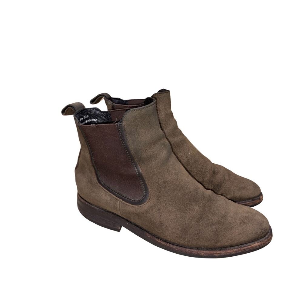 Thursday Brown Suede Leather Chelsea Ankle Boots Size: US 10 Men's